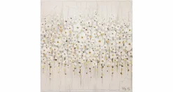 Handgemaltes Gemälde 'Versammlung der Blumen' 80x80cm | inkl. Echtheitszertifikat