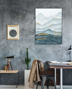 Handgemaltes Gemälde 'Verzauberte Berge' 75x100cm | inkl. Echtheitszertifikat