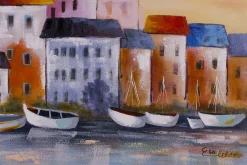 Handgemaltes Gemälde 'Visit Cinque Terre' 120x60cm | inkl. Echtheitszertifikat