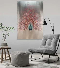 Handgemaltes Gemälde 'Vogel des Frühlings' 80x120cm | inkl. Echtheitszertifikat
