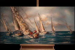 Handgemaltes Gemälde 'Von Küste zu Küste' 120x60cm | inkl. Echtheitszertifikat