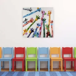 Handgemaltes Gemälde 'Von oben' 80x80cm | inkl. Echtheitszertifikat