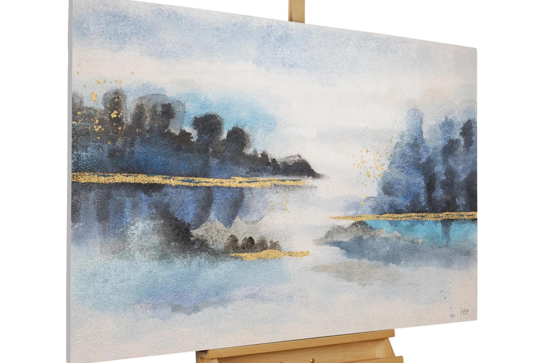 Handgemaltes Gemälde 'Von Ufer zu Ufer' 120x80cm | inkl. Echtheitszertifikat