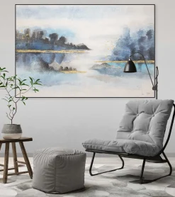 Handgemaltes Gemälde 'Von Ufer zu Ufer' 120x80cm | inkl. Echtheitszertifikat