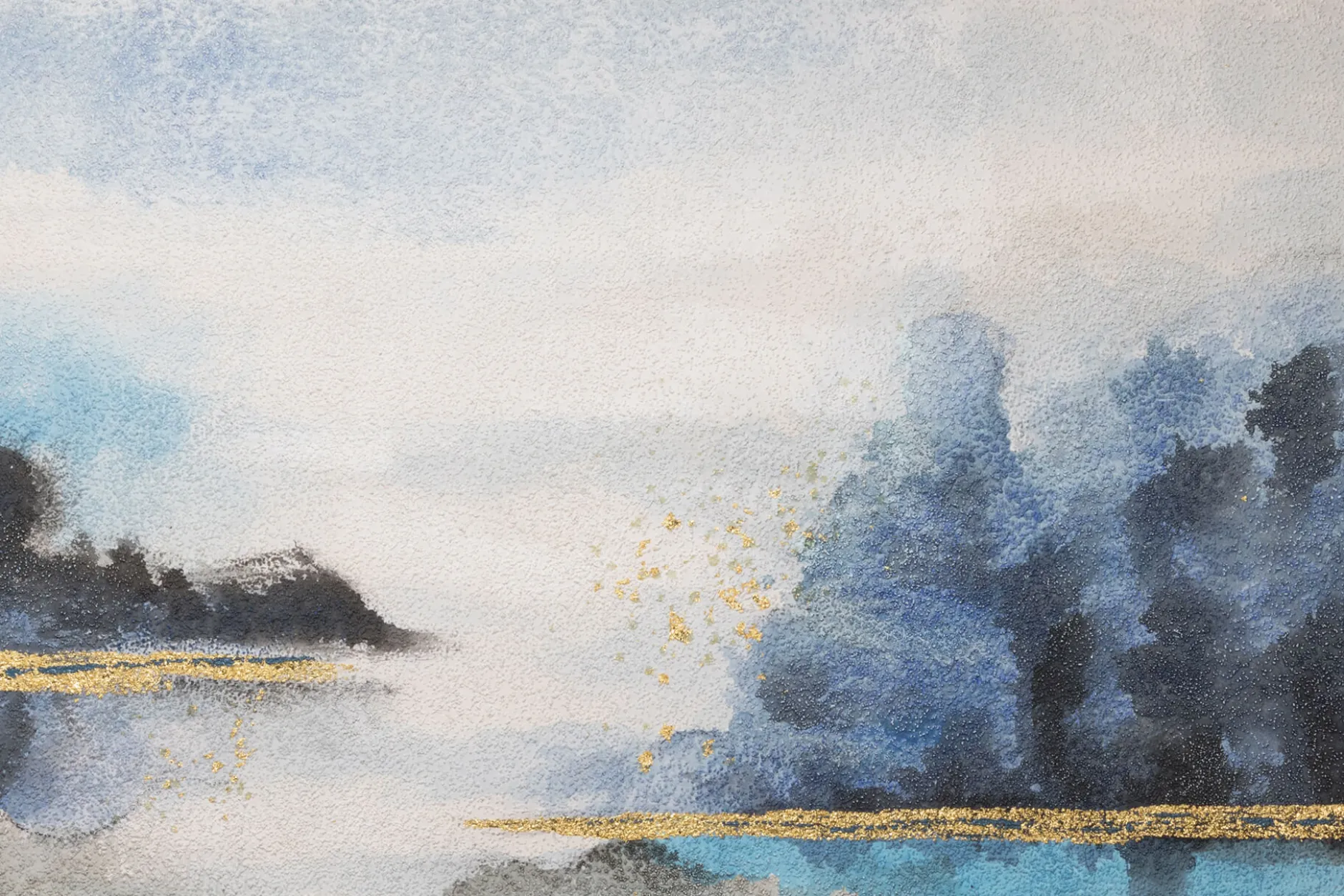 Handgemaltes Gemälde 'Von Ufer zu Ufer' 120x80cm | inkl. Echtheitszertifikat