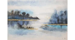 Handgemaltes Gemälde 'Von Ufer zu Ufer' 120x80cm | inkl. Echtheitszertifikat