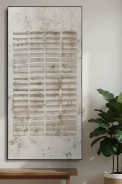 Handgemaltes Gemälde 'Wabi-Sabi Linien 2' | Echtheitszertifikat inklusive