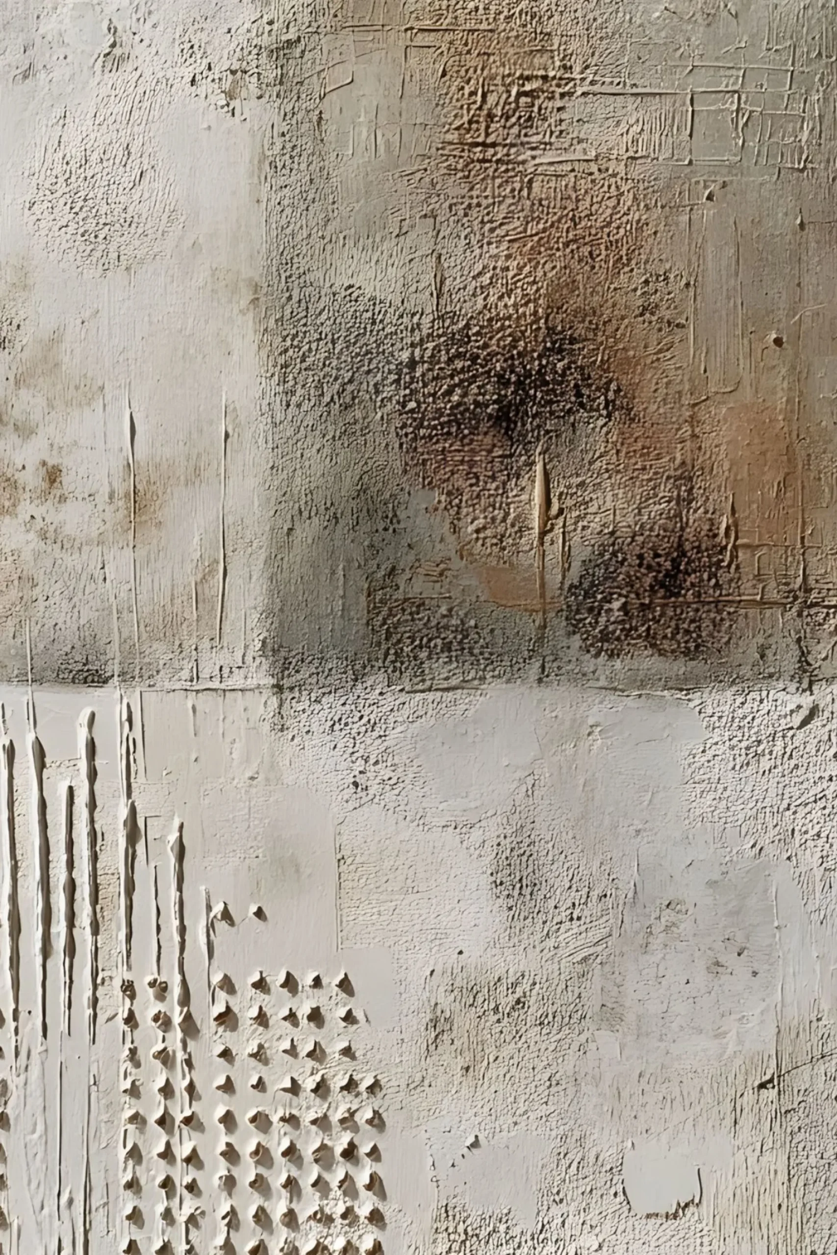 Handgemaltes Gemälde 'Wabi-Sabi Punkte 3' | Echtheitszertifikat inklusive