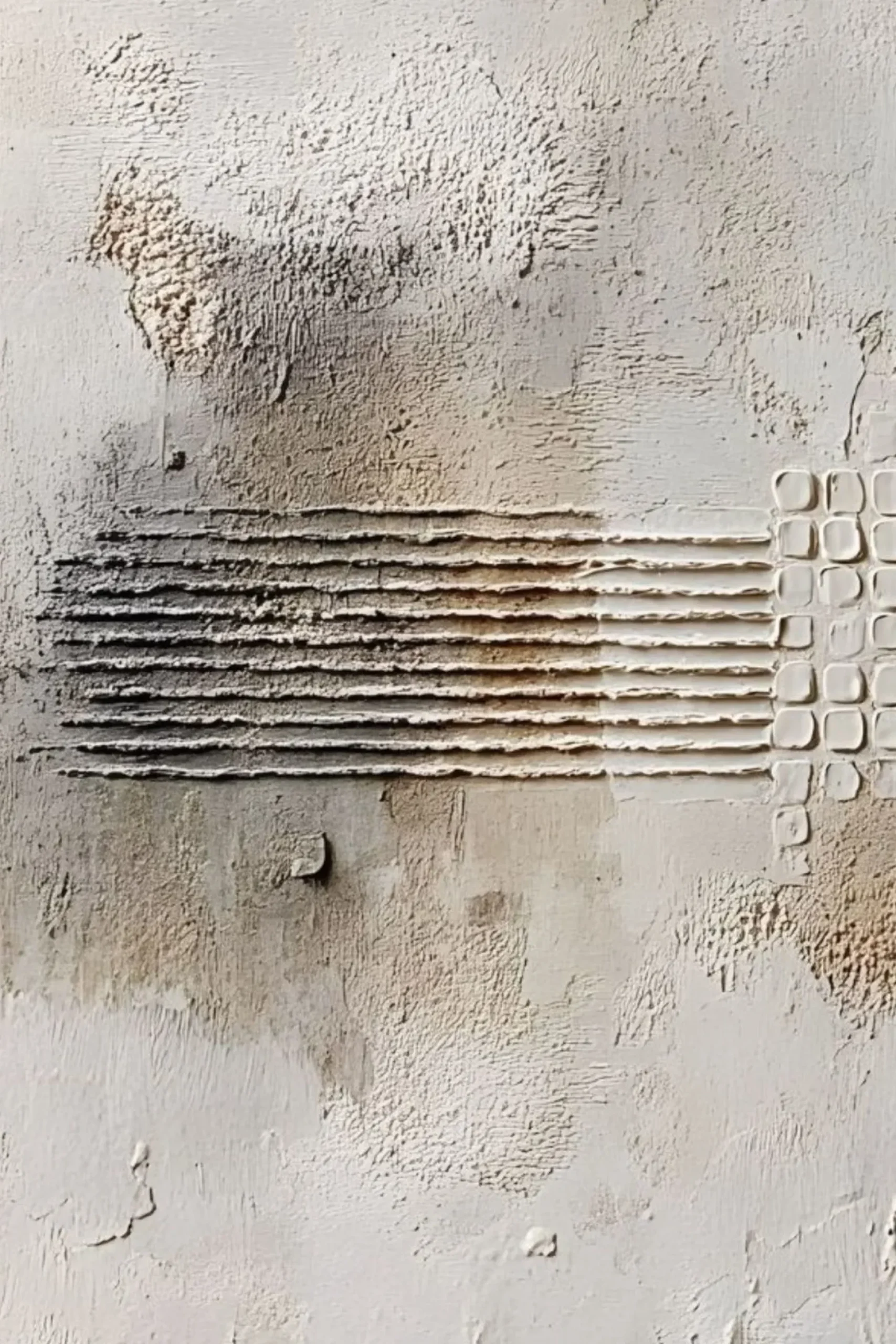 Handgemaltes Gemälde 'Wabi-Sabi Matrix 1' | Echtheitszertifikat inklusive