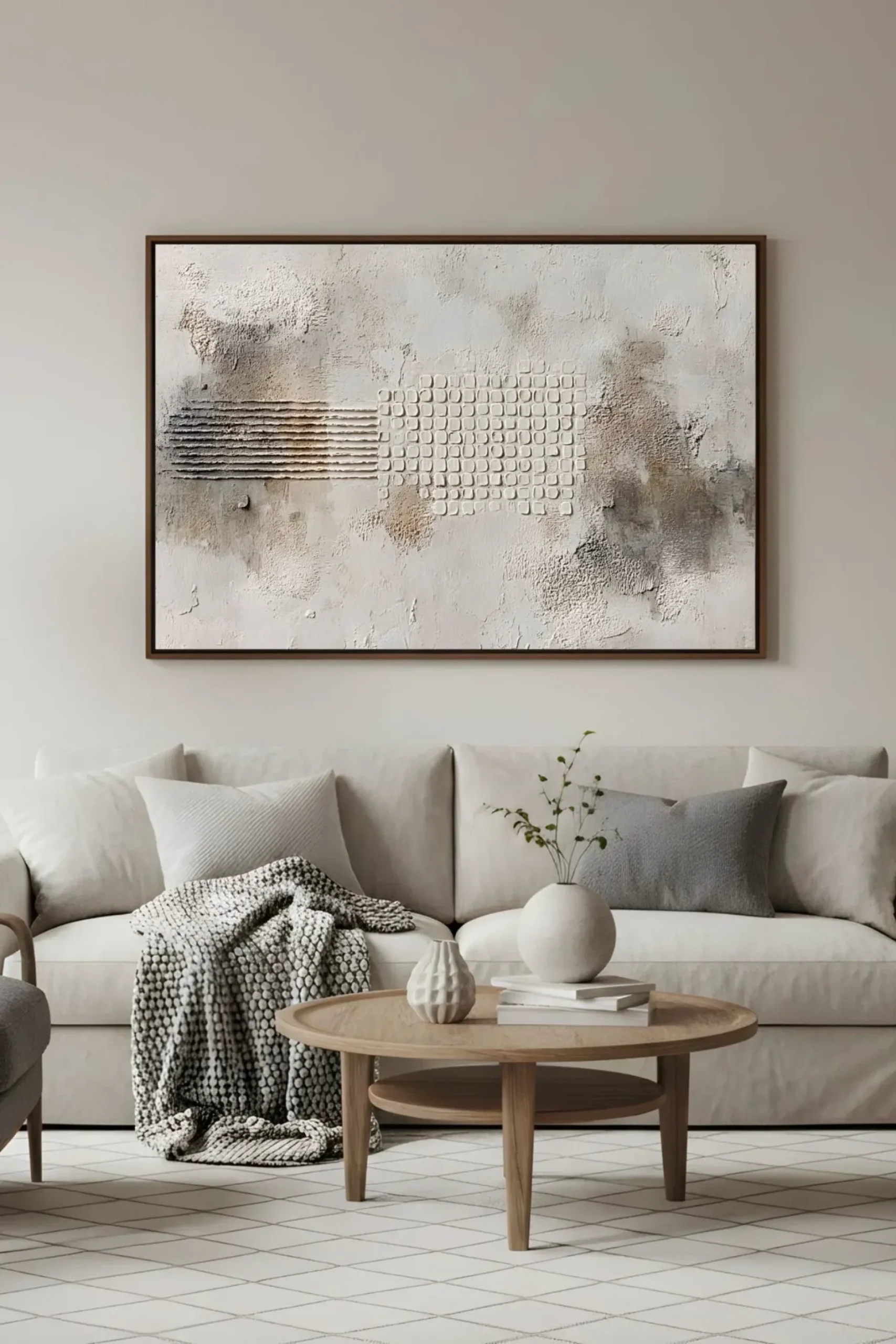 Handgemaltes Gemälde 'Wabi-Sabi Matrix 1' | Echtheitszertifikat inklusive