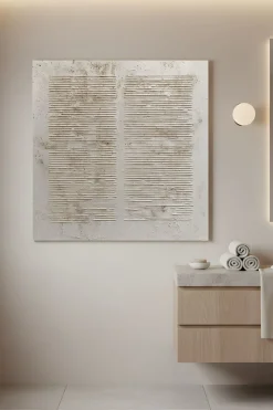 Handgemaltes Gemälde 'Wabi-Sabi Säulen 1' | Echtheitszertifikat inklusive