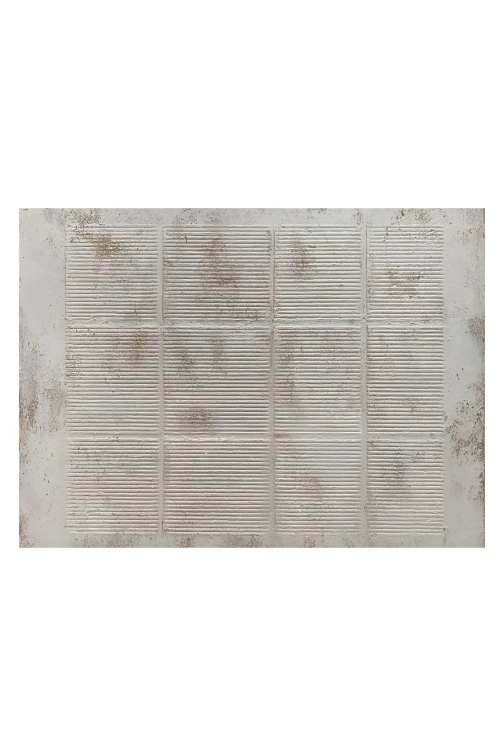 Handgemaltes Gemälde 'Wabi-Sabi Raster 1' | Echtheitszertifikat inklusive
