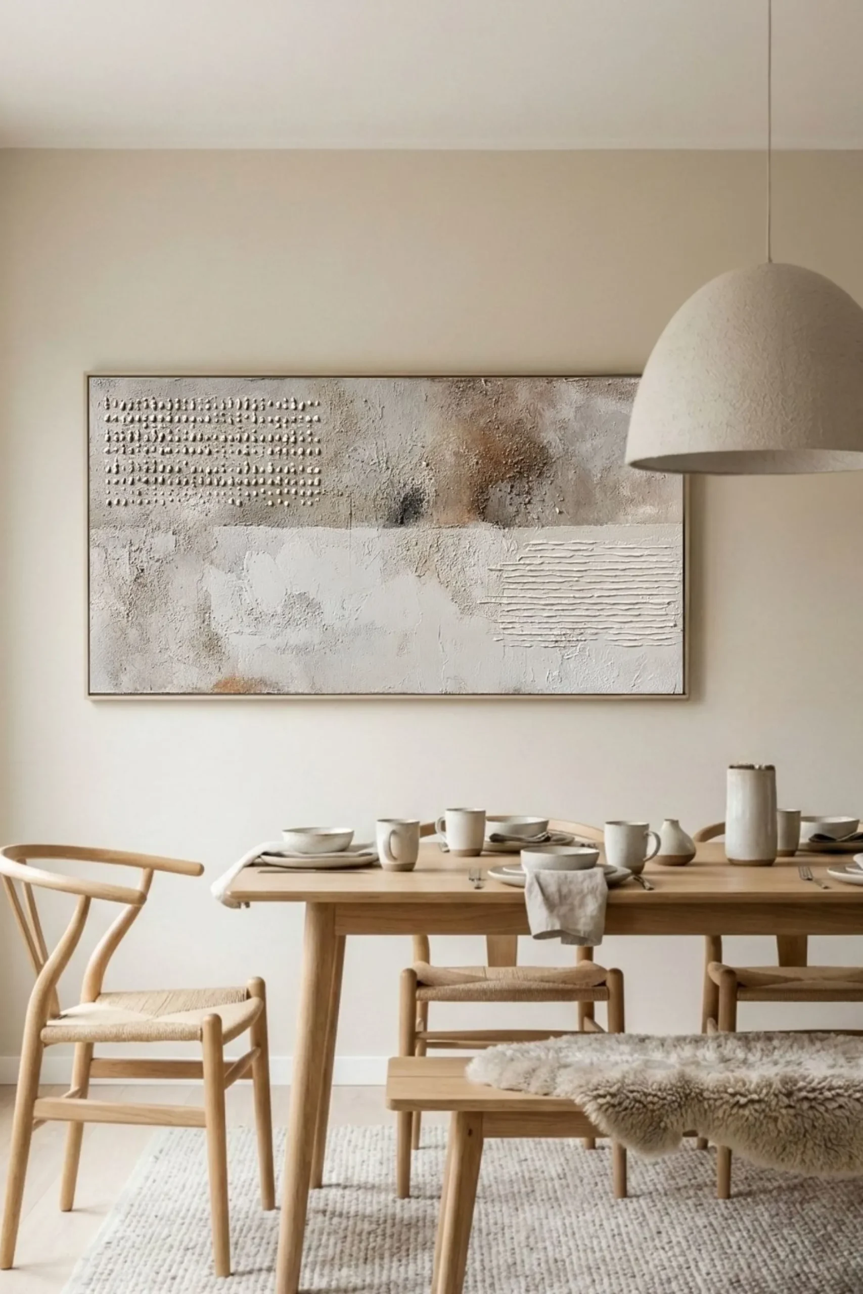 Handgemaltes Gemälde 'Wabi-Sabi Kontrast' | Echtheitszertifikat inklusive