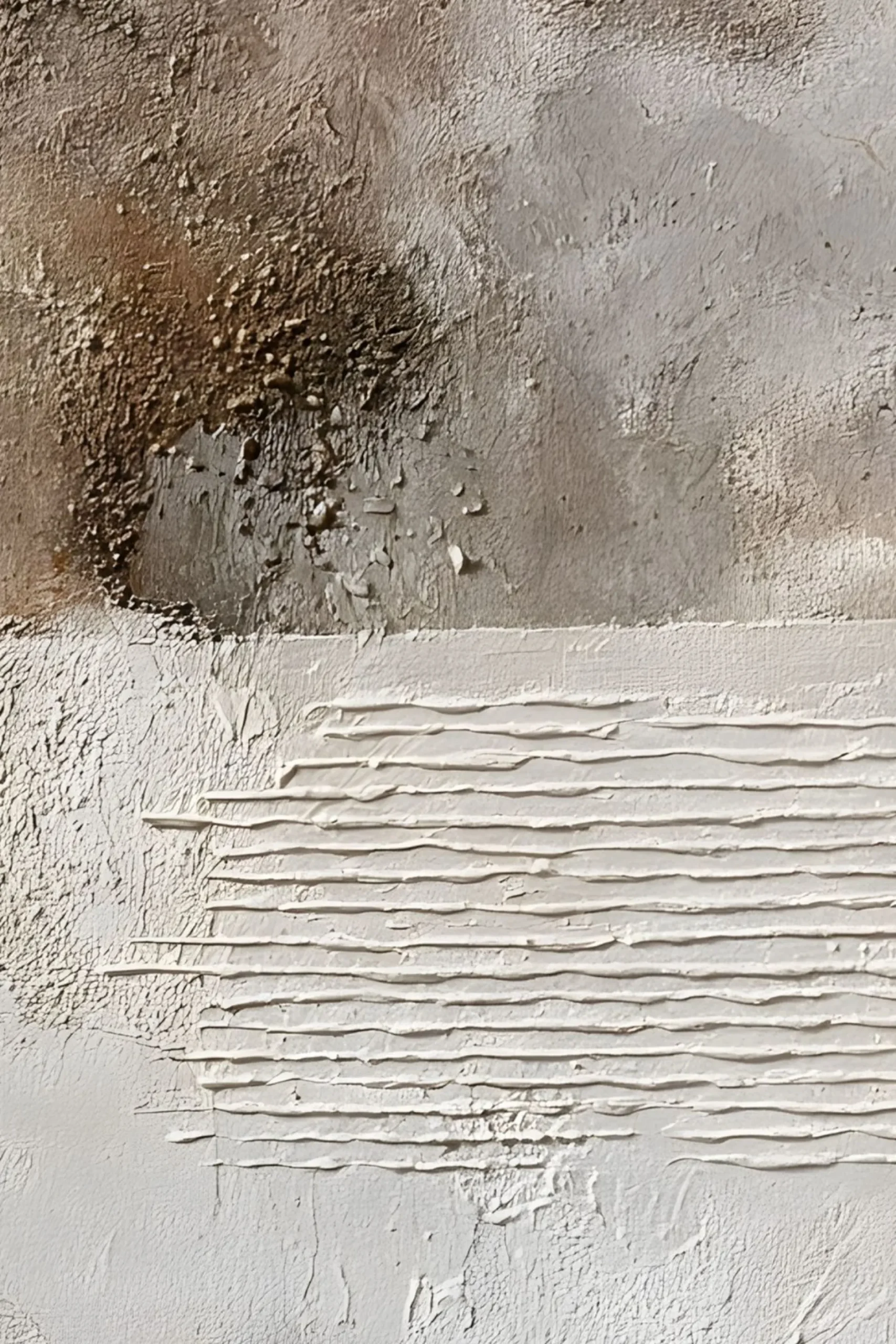Handgemaltes Gemälde 'Wabi-Sabi Kontrast' | Echtheitszertifikat inklusive