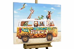 Handgemaltes Gemälde 'Wandertag' 100x70cm | inkl. Echtheitszertifikat