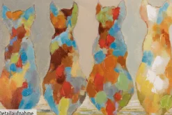 Handgemaltes Gemälde 'Wartende Grazien' 120x60cm | inkl. Echtheitszertifikat