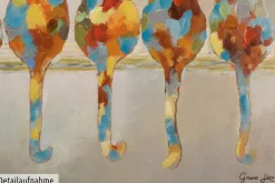 Handgemaltes Gemälde 'Wartende Grazien' 120x60cm | inkl. Echtheitszertifikat