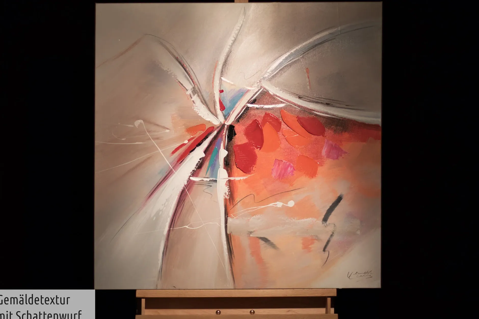 Handgemaltes Gemälde 'Was einmal war' 80x80cm | inkl. Echtheitszertifikat