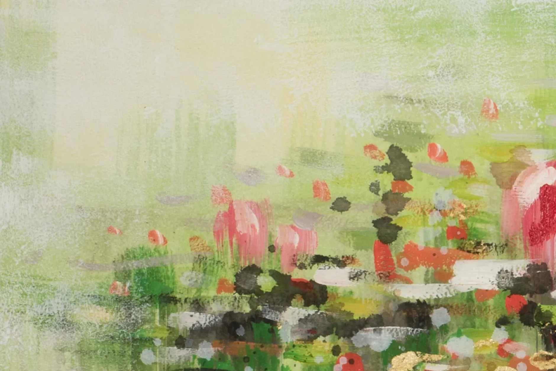 Handgemaltes Gemälde 'Water Lily Wishes' | inkl. Echtheitszertifikat