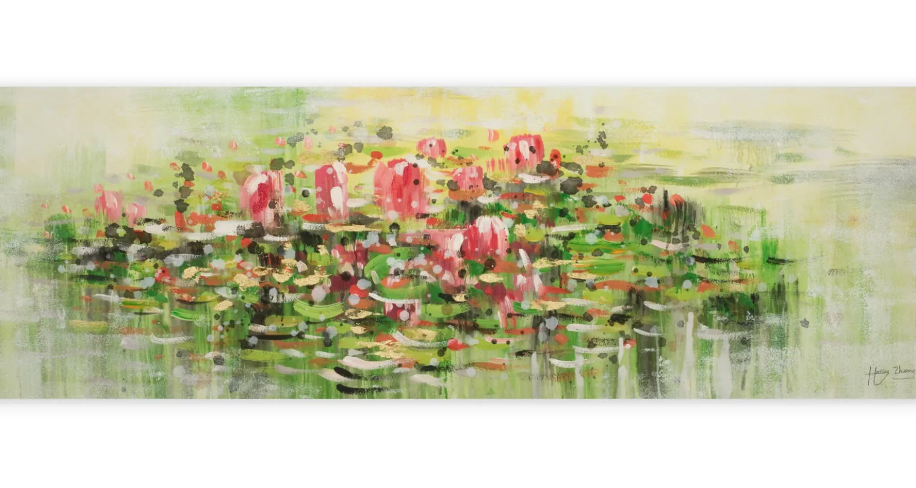 Handgemaltes Gemälde 'Water Lily Wishes' | inkl. Echtheitszertifikat