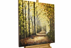 Handgemaltes Gemälde 'Wege des Waldes' 80x80cm | inkl. Echtheitszertifikat