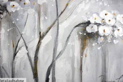 Handgemaltes Gemälde 'Weiße Unschuld' 80x80cm | inkl. Echtheitszertifikat