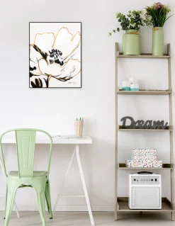 Handgemaltes Gemälde 'Weiße Unschuldsblume' 40x50cm | inkl. Echtheitszertifikat