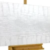 Handgemaltes Gemälde 'White Snake' 100x75cm | inkl. Echtheitszertifikat