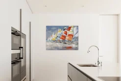 Handgemaltes Gemälde 'Wolkenlos' 100x75cm | inkl. Echtheitszertifikat