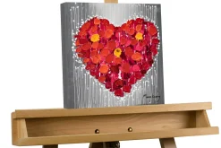 Handgemaltes Gemälde 'You complete me' 30x30cm | inkl. Echtheitszertifikat
