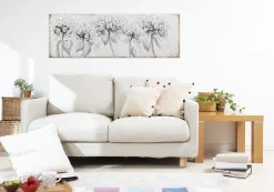 Handgemaltes Gemälde 'Zart im Wind' 150x50cm | inkl. Echtheitszertifikat