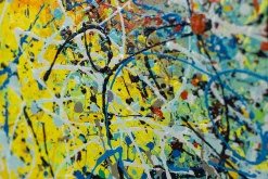 Handgemaltes Gemälde 'Zauber der Farben' 80x80cm | inkl. Echtheitszertifikat