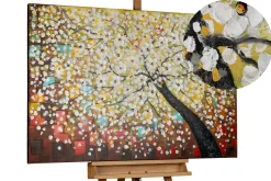 Handgemaltes Gemälde 'Zauber im Baumwipfel' 120x80cm | inkl. Echtheitszertifikat