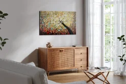 Handgemaltes Gemälde 'Zauber im Baumwipfel' 120x80cm | inkl. Echtheitszertifikat