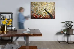Handgemaltes Gemälde 'Zauber im Baumwipfel' 120x80cm | inkl. Echtheitszertifikat