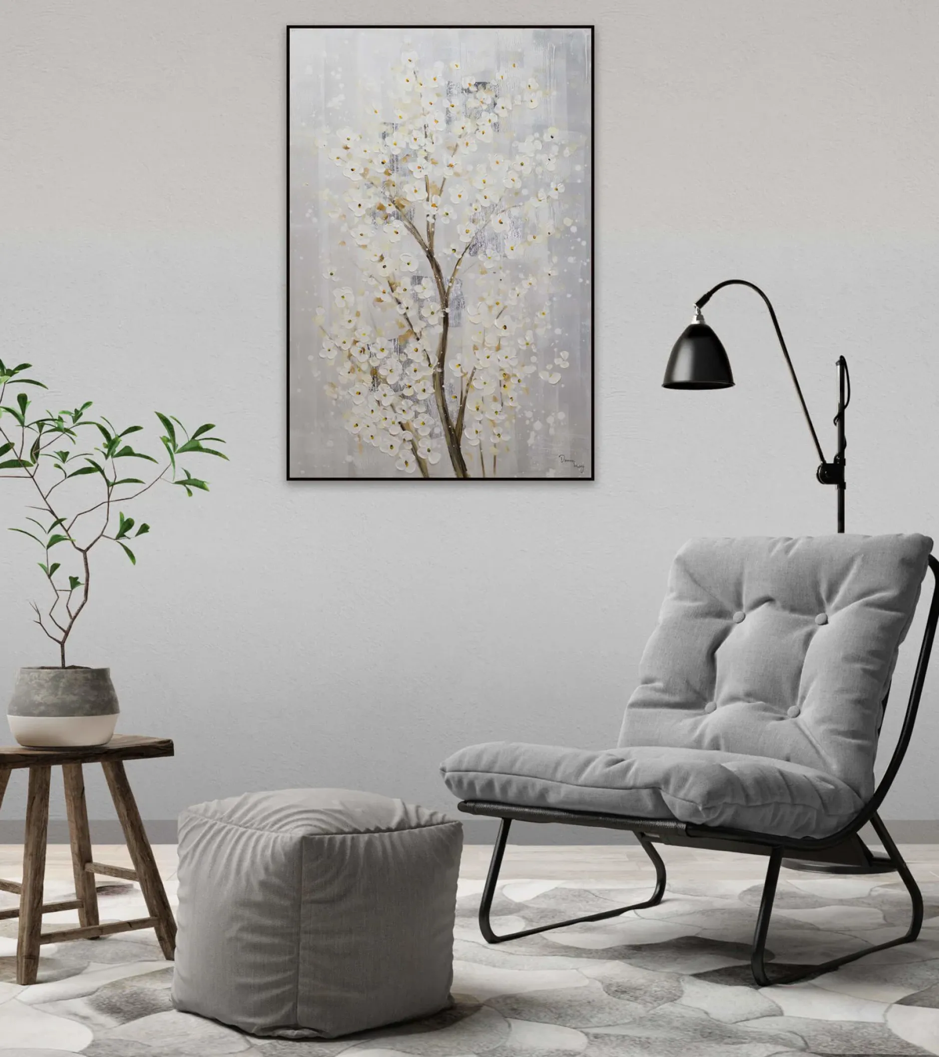 Handgemaltes Gemälde 'Zeuge des Lebens' 80x120cm | inkl. Echtheitszertifikat