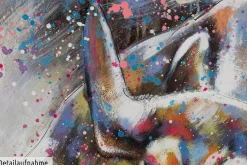 Handgemaltes Gemälde 'Zum Angriff' 120x80cm | inkl. Echtheitszertifikat