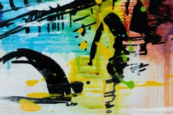 Handgemaltes Gemälde ' Zurich Skyline Silhouette' 120x60cm | inkl. Echtheitszertifikat