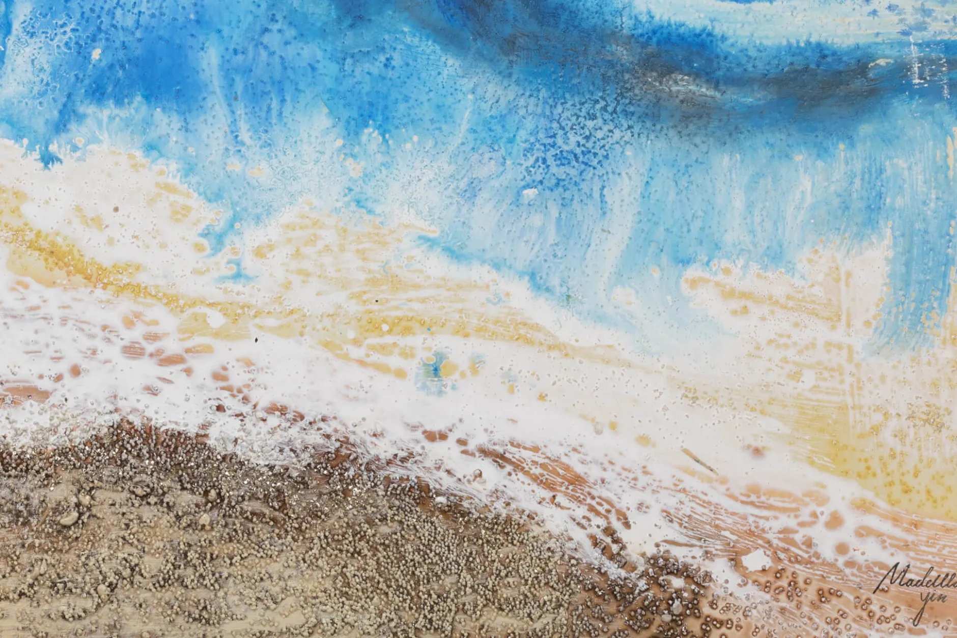 Handgemaltes Gemälde 'Zwischen See und Land' 120x60cm | inkl. Echtheitszertifikat