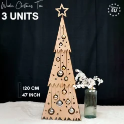 Hölzerner Weihnachtsbaum 'Festive 3 Unit'