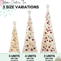 Hölzerner Weihnachtsbaum 'Festive 4 Unit'