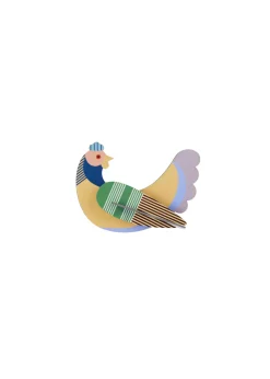 Hängende Deko 'Gestreiftes Huhn'