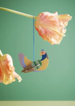 Hängende Deko 'Gestreiftes Huhn'