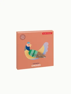 Hängende Deko 'Gestreiftes Huhn'