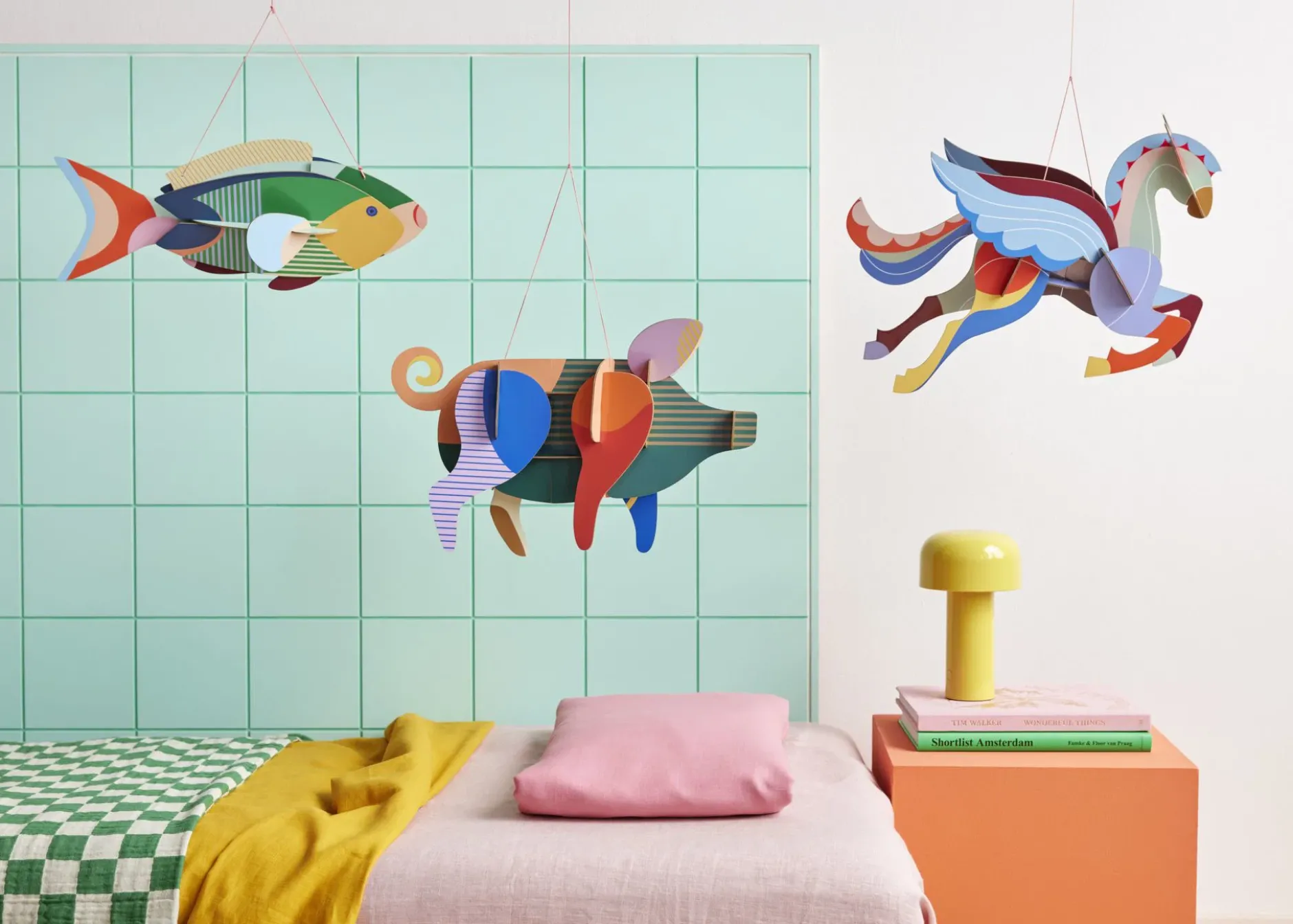 Hängende Deko 'Leuchtender Fisch'