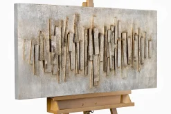 Holzbild 3D 'City of the Future' 100x50x5cm