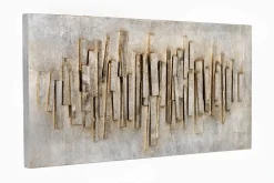 Holzbild 3D 'City of the Future' 100x50x5cm