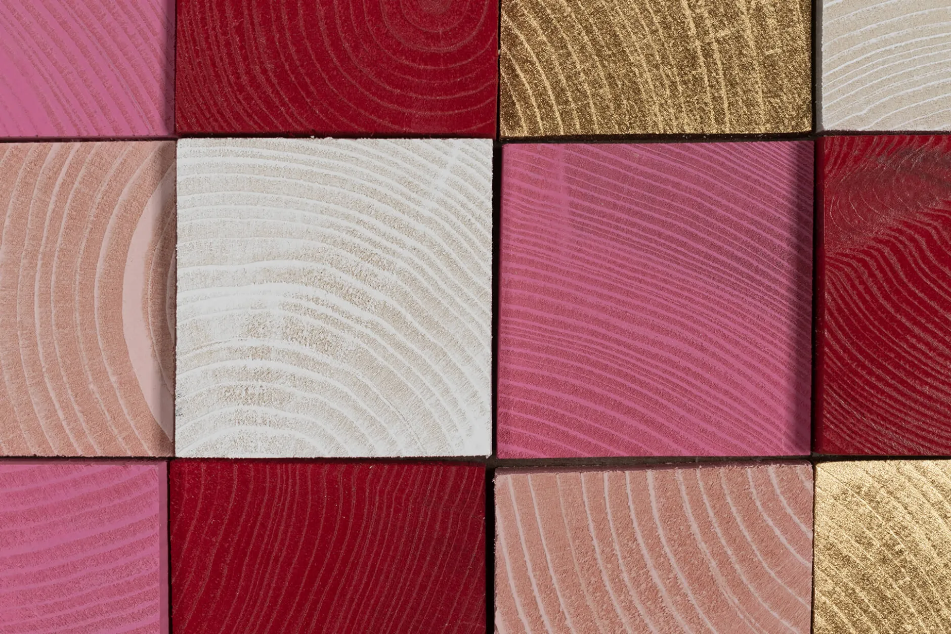 Holzbild 3D 'Colours in Love' 75x75x6,5cm