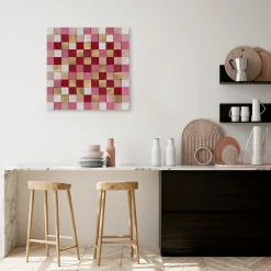 Holzbild 3D 'Colours in Love' 75x75x6,5cm