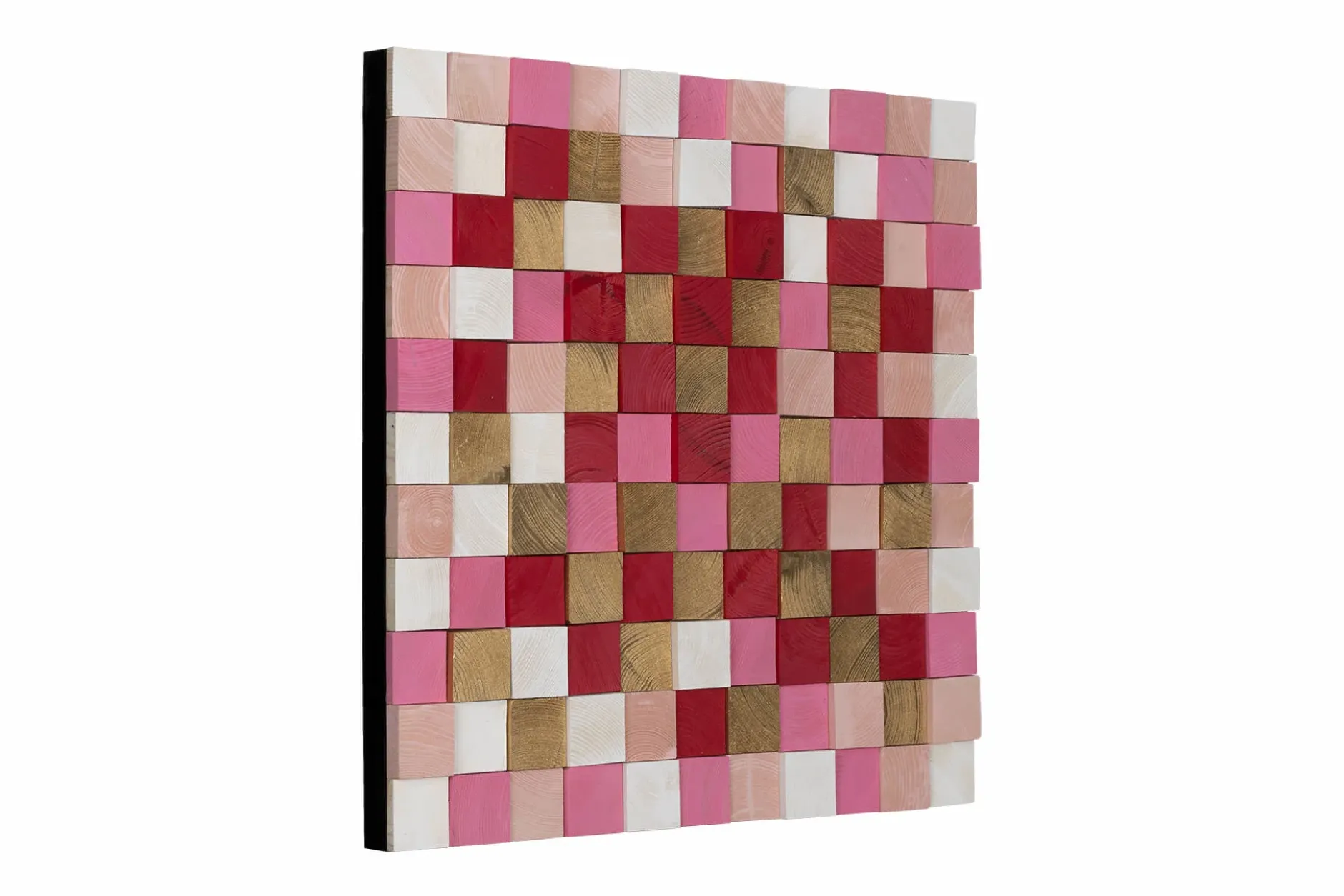 Holzbild 3D 'Colours in Love' 75x75x6,5cm